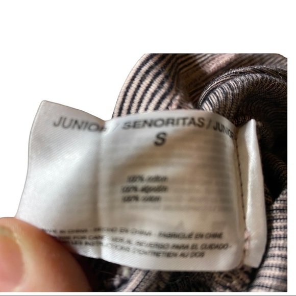 Ella Moss Erica Stripe Tie Sleeve Top Style #: 30046042 Size Small - Picture 8 of 8